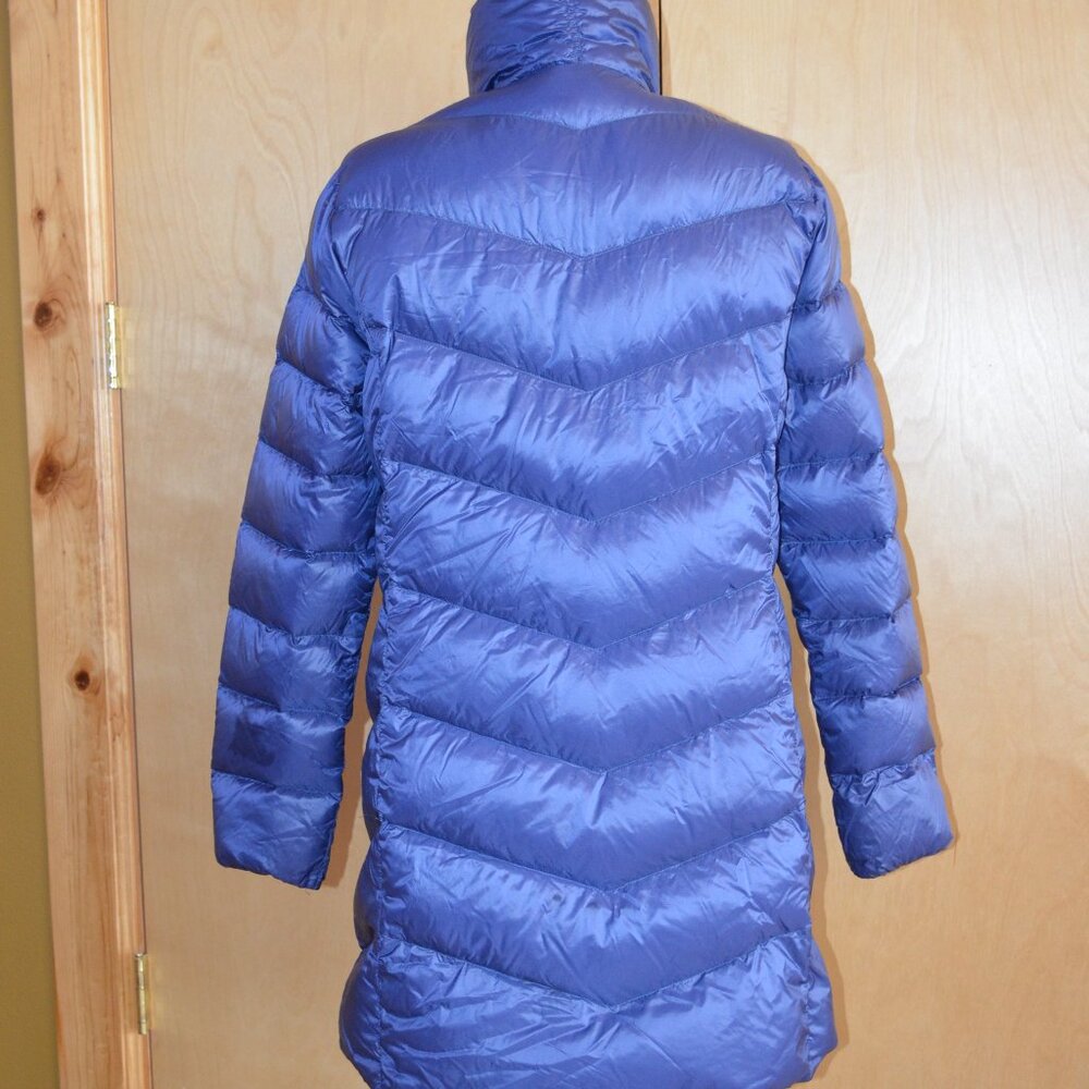 LL Bean down ultralight puffer coat, size M, blue Downtek - Picture 3 of 10